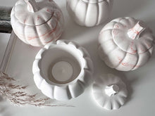 Load image into Gallery viewer, Ceramic Pumpkin Tea Light Holder
