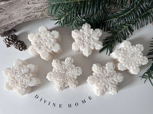 Load image into Gallery viewer, Snowflake Christmas Candles Set Of Six
