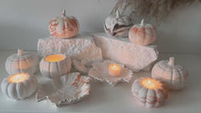 Load and play video in Gallery viewer, Ceramic Pumpkin Tea Light Holder
