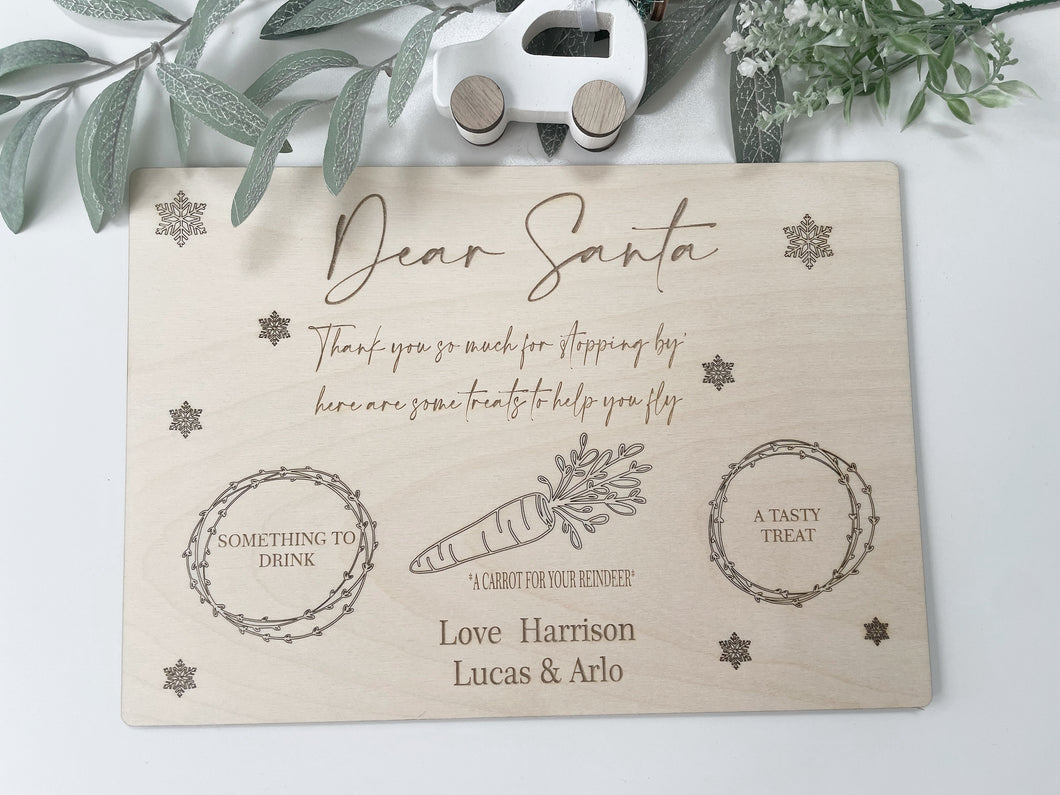 Dear Santa Treat Board